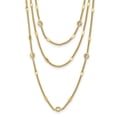 thumbnail image 1 of Diamond2Deal Collier en Argent Sterling 925 Doré CZ avec Rallonge de 1.5 Po pour Femmes 17.5 Pouces, 1 of 5