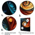 thumbnail image 3 of Designart "Beat of Rhythm II" Abstract Floater Framed Canvas Print, 3 of 7
