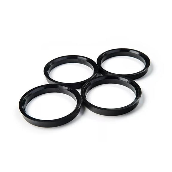 Vision 73 x 66.6 mm Aluminium Hub Centric Rings - Black - 4 Piece