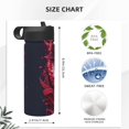 thumbnail image 4 of Pofeuu Cool Wolf Head Print 18oz Sports Insulated Kettle, Sports Bottle Water Bottles For Men Women For Gym Hiking Camping Running Mountain Bike Outdoor Sports, 4 of 8