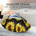 thumbnail image 5 of GZHJMY Sunflower Pattern Satin Pillowcase for Hair and Skin Silk Pillowcase - Slip Cooling Satin Pillow Covers with Envelope Closure, Standard Size(20x26 inches), 5 of 7