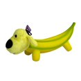 thumbnail image 1 of Multipet Smiling Loofa Dog, Plush & Latex Banana Dog Toy, 1 of 9