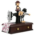 thumbnail image 3 of SHISUYAN Sewing Machine Shape Music Box Retro Musical Box Ornament Birthday Gift, 3 of 8
