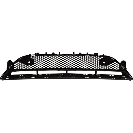 Front Bumper Grille Compatible with MERCEDES BENZ E-CLASS 2017-2018 Center Black Sedan/Wagon