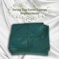 thumbnail image 6 of Sunrise 73"x52" Outdoor Patio Swing Canopy Replacement Cover, Green (Cover Only, Frame not Included), 6 of 6