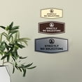 thumbnail image 4 of Fancy Strictly No Soliciting Sign (Brushed Silver) - Large, 4 of 5