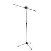 Audio2000'S AST4322 Floor Tripod Microphone Stand with Boom (Chrome)