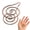 1, variant on Adjustable Copper Alloy Spirals Hand Rings For Chakras Balancing And Mindfulness Practice HanmdadePalm Rings