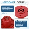 thumbnail image 3 of 2pcs 4 Pole Speaker Jack Twist Lock,2 Inch XLR Speaker Panel Mount,Red, 3 of 7