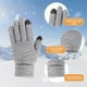 thumbnail image 3 of 2 pares de guantes de invierno para mujer con pantalla táctil, guantes de punto cálidos con forro de lana, puños elásticos, guantes de punto de invierno, 3 of 5