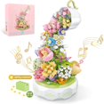 thumbnail image 1 of HLONK Flowers Botanical Collection Music Rotating Box Building Block with Light (575 PCS)  Compatible with  - Perfect Gift for Her or Him, 1 of 12