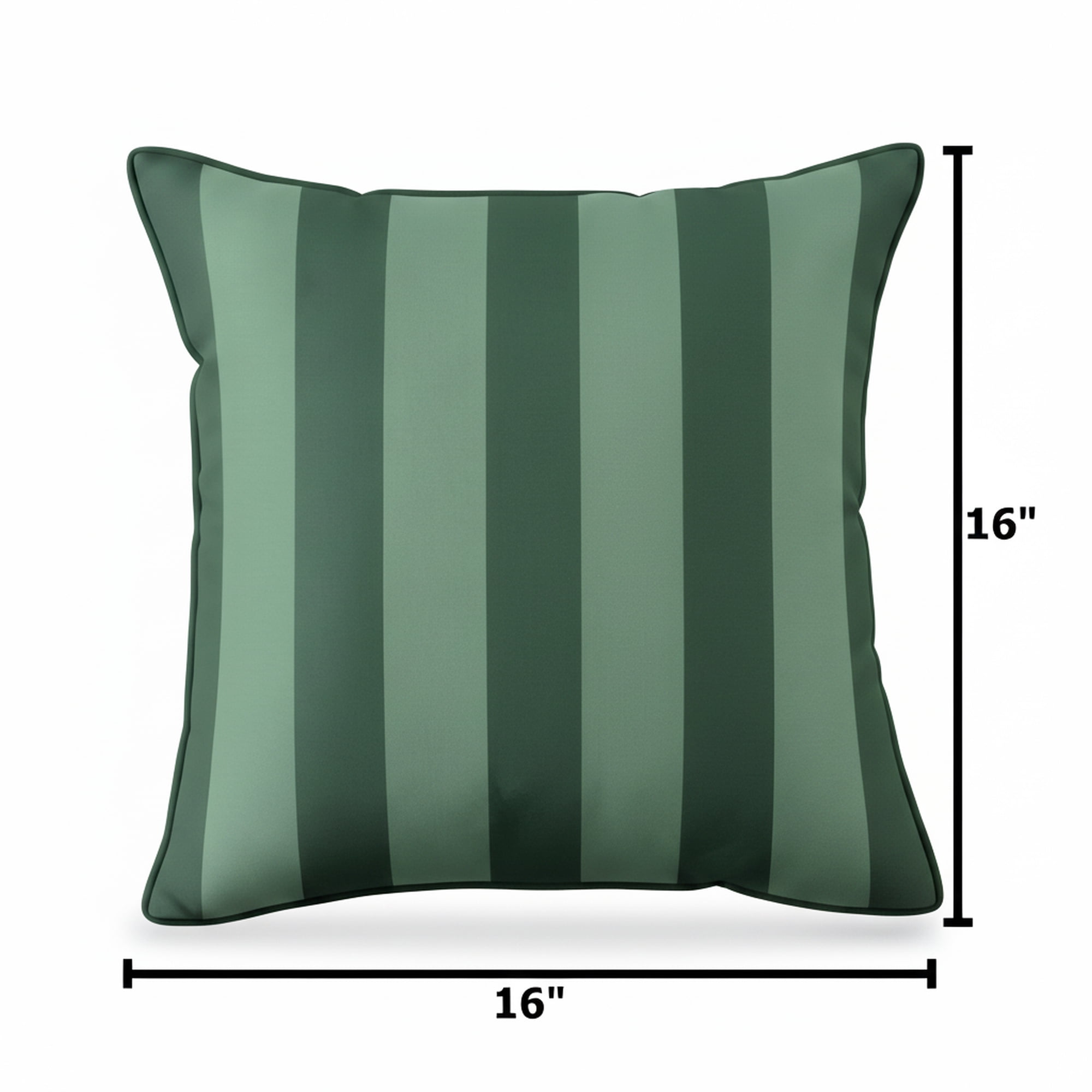 Mainstays 16 in x 16 in Green Cabana Outdoor Pillow,  Green