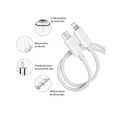 thumbnail image 3 of 7kit Funda Para iPhone + Mica+ Audifono+ Cargador 20w Modelo Blanco Iphone 15ProMax, 3 of 4