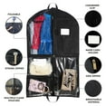 thumbnail image 3 of URSOFINE Waterproof Hanging Garment Bag 40 inch Clothes Bag with Gusset, 5 Pockets Side Zip for Dance Costumes Sports Skating Theatre Pageants Cheer Cosplay, 3 of 10