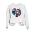thumbnail image 5 of Heisall Womens Tops Long Sleeve Round Neck Independence Day Print Casual Sportswear Loose Fashion Blouses, 5 of 5