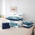 thumbnail image 6 of Erosebridal Cute Axolotl Kawaii Turtle 7pcs Bedding Comforter Set,Underwater World Watercolor Coral Queen Bedding Sets For Boys Teens,Reversible, 6 of 7