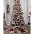 thumbnail image 4 of Blue Snowman Christmas Christmas Tree Skirt 36 Inches Large Christmas Skirt Tree, Xmas Stocking Winter Snowflake Tree Skirt Christmas Decorations for Fireplace Party Holidays Indoor Outdoor, 4 of 7