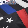 thumbnail image 2 of Jetlifee 3x5 Ft Thin Blue and Red Line American Flag, Honoring Law Enforcement Police Officers, Firefighters with Embroidered Stars and Sewn Stripes, for Patio,Lawn&Garden Decor, 2 of 13