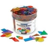 Learning Resources Translucent Geometric Shapes, Early Geometry Skills,Classroom Accessories, Teacher Aids, 408 Pieces, Grades Pre-K+, Ages 4+