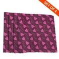 thumbnail image 2 of DouZhe Ensemble de 4 Sets de Table en Polyester, Motif Cœurs Fleurs Résistants à la Chaleur pour Table à Manger, 12 Pouces x 18 Pouces, 2 of 6
