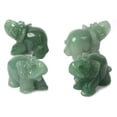 thumbnail image 2 of Carved Natural Green Aventurine Gemstone Elephant Healing Crystal Guardian Statue Figurine Crafts 2 inch, 2 of 2