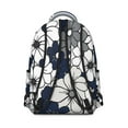 thumbnail image 3 of Blue Pioneer Flower Backpack for School,Cute School Bag,Schoolbag with Adjustable Shoulder Straps & Padded Back,15.3"x11"x7.1".﻿, 3 of 6