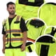 thumbnail image 5 of Chaleco de seguridad JKSafety Hi Vis reflectante para hombre y mujer, amarillo, XL, 5 of 5