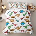 thumbnail image 2 of Erosebridal Ancient Animals Dinosaur Twin Quilt Set,Safari Dino Print Twin Coverlet Set For Boys,2 Pieces, 2 of 4