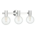 thumbnail image 3 of Chrome Three Light Bathroom Vanity from the Wright Collection, 3 of 5