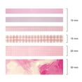 thumbnail image 6 of Wrapables Decorative Washi Tape Box Set for DIY Arts & Crafts, Scrapbooking, Diary, Stationery, Card-Making, Gift Wrapping (12 Rolls), Pink, 6 of 8