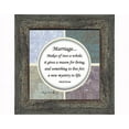 thumbnail image 2 of A Marriage, Mark Twain Poem, Picture Framed Wedding Gift for Bride and Groom, 6x6 75521, 2 of 3