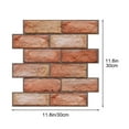 thumbnail image 3 of 10 Pack - Simulation Wall Stickers - Self-Stick Kitchen Bathroom Decor, Peel and Stick Tile Stickers, Heat-Resistant Easy Wipe Clean, JKODE, 3 of 5