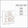 thumbnail image 2 of Chests & Wardrobes | White 6-Door 2-Drawer Wardrobe with Shelf | 20H x 22W x 15D | Particle Board, 2 of 8
