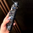 thumbnail image 6 of for iPhone 13 Case for Women（6.1 inch），very shiny Luxury Bling Phone Case with 3D Glitter Sparkle Crystal Rhinestone Diamond Gems on Hard Reflective PC Back Cover for Girls（Black）, 6 of 13