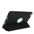 thumbnail image 4 of Mignova For New iPad 9.7 2017/2018 Case Heavy Duty Full Body Rugged Protective Case with Auto Sleep/Wake Up Stand Folio&Three Layer Design for Apple iPad 9.7 inch 2017/2018 (Black+Aqua), 4 of 9