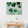 thumbnail image 3 of Nawypu Watercolor Clover, Grass, Spring, St Patrick, Digital watercolor, St Patrick's Day, Modern Decor Canvas, Wall Art, 3 of 5