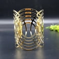 thumbnail image 5 of Fashion Hollow Out Metal Bracelets Semicircle Bangle for Women 1Pcs Alloy, 5 of 5