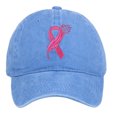 thumbnail image 1 of HJYCHN Mens Hats Unisex International Awareness Day Ribbon Embroidered For Outdoor Sports Hop Hat Letters Womens Baseball Caps Blue One Size, 1 of 4