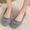 Gray, variant on Viluyesy Womens Ballet Flats, Casual Bow Round Toe Shallow Comfort Spring Summer Slip-On Dress Shoes Blue