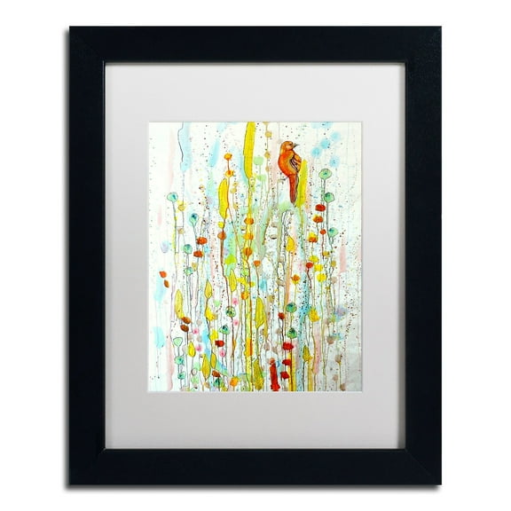 Sylvie Demers 'Pause' Matted Framed Art
