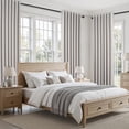 thumbnail image 5 of Jainmy 100% Blackout Flax Linen Curtains for Living Room, Rod Pocket & Back Tabs Light Blocking Thermal Insulated Bedroom Drapes ,52"x84",2 Panels,Linen, 5 of 10