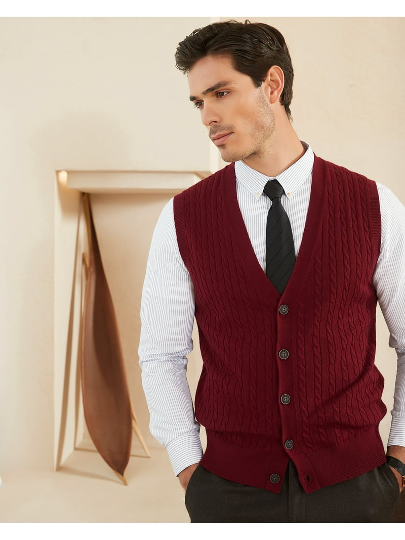URU (ウル)｜ZIP UP VEST WOOL PONCH BURGUNDY 【公式通販】