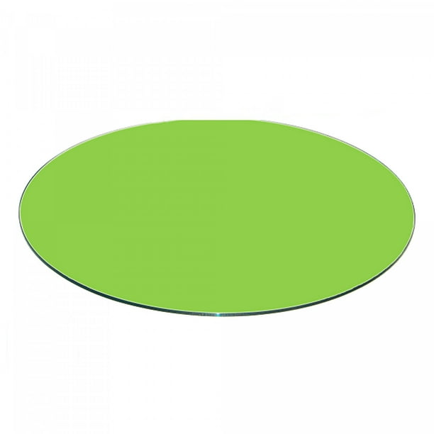 40 Inch Round Glass Table Top 3 8 Thick Green Back Painted Tempered With Flat Edge Polished Com Back Painted Tempered Glass, 40 Round Glass Table Top Protector