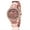 Rose Gold, variant on Rome Double Circle Diamond Watch Three Eyes Full Of Diamonds British Metal Strap Noble And Elegant Unisex Watch
