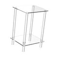 thumbnail image 4 of Mesa auxiliar de acrílico, mesa auxiliar moderna, mesa de refrigerio, mesita de noche transparente, mesita de noche pequeña 30cmx25cmx50cm, 4 of 9