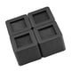 thumbnail image 3 of Juego de 4 elevadores de patas para muebles de plástico PP antideslizantes para mesa, escritorio, cama, sofá, color negro, 3 of 15