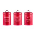 thumbnail image 2 of Metal Kitchen Canister Set Coffee Tea Sugar Tins Containers Food Storage Jars Bottles 1200ml Capacity, 2 of 9
