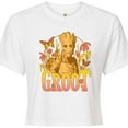 thumbnail image 3 of Marvel Guardians of the Galaxy - Groot Florals - Juniors Cropped Graphic T-Shirt, 3 of 5