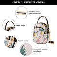 thumbnail image 4 of FORMRS Crossbody Bag for Women Quilted Travel Shoulder Cell Phone Purse with Chain Strap Handbag, Flamingo Pattern, 4 of 7