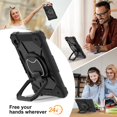 thumbnail image 6 of Xyhop Rugged Hybrid Case for Samsung Galaxy Tab A9 8.7 inch 2023, 360 Degree Stand Shoulder Strap Protector, 6 of 8